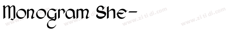 Monogram She字体转换